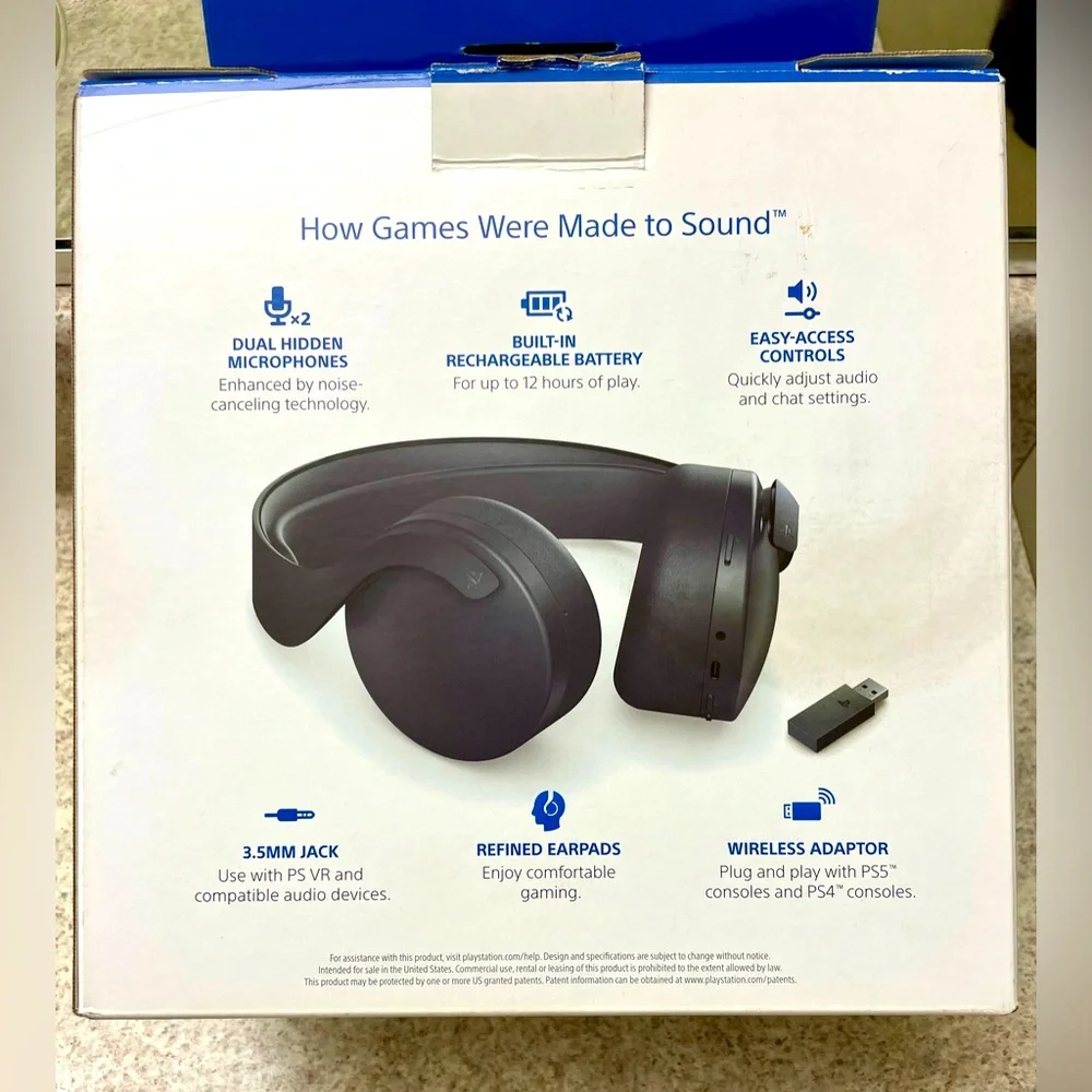 Sony PlayStation Midnight Black Gaming Headset